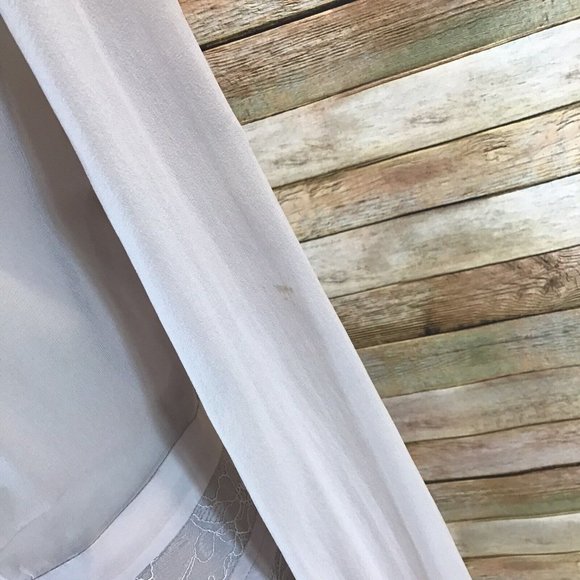 NWT $348 BCBG MaxAzria Womens Size 8 Kadee Long Sleeve Lace Dress in Rose Mist - Picture 11 of 12